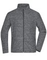 Heren Fleece vest Daiber JN770 Grey Melange-Anthracite